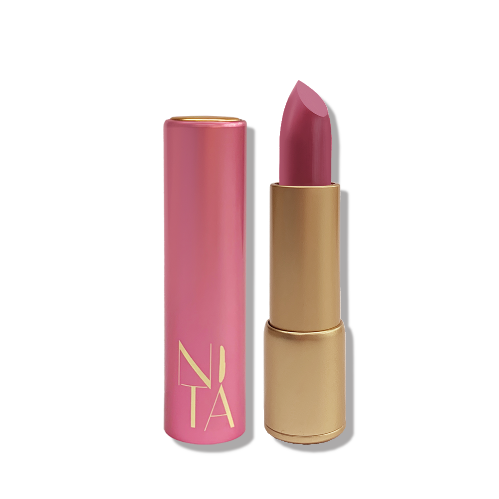 burgundy pink lipstick