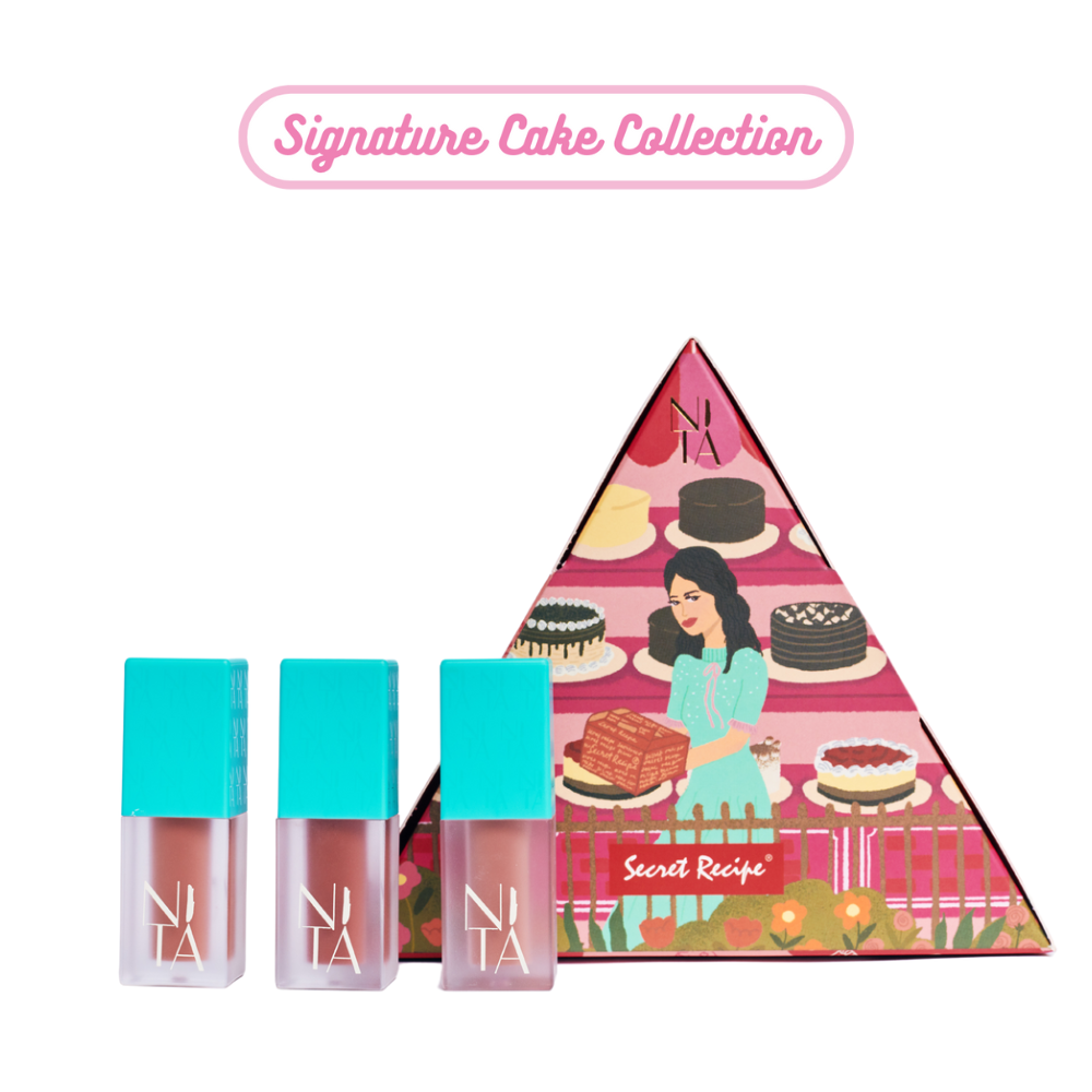 Signature Cake Collection - Mini Liquid Lipstick and Gleam Blusher