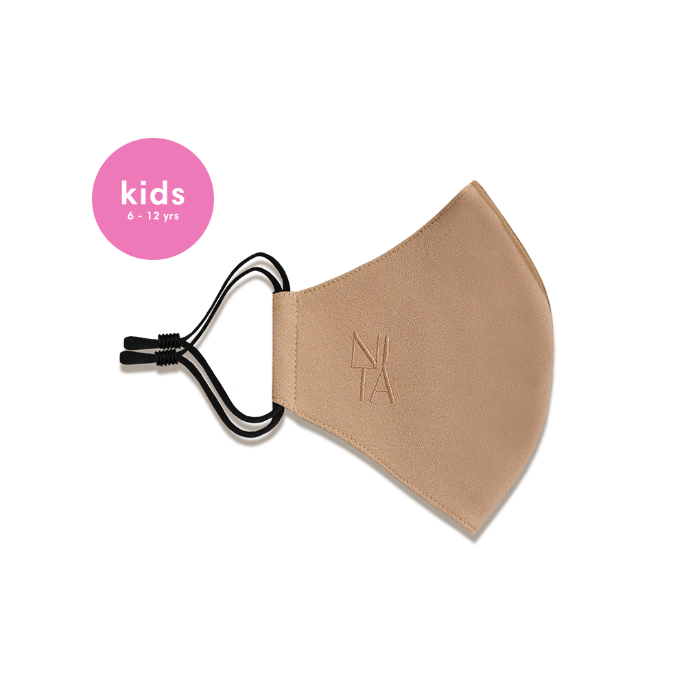 Foundation Face Mask with Earloop in Cashew (Kids)