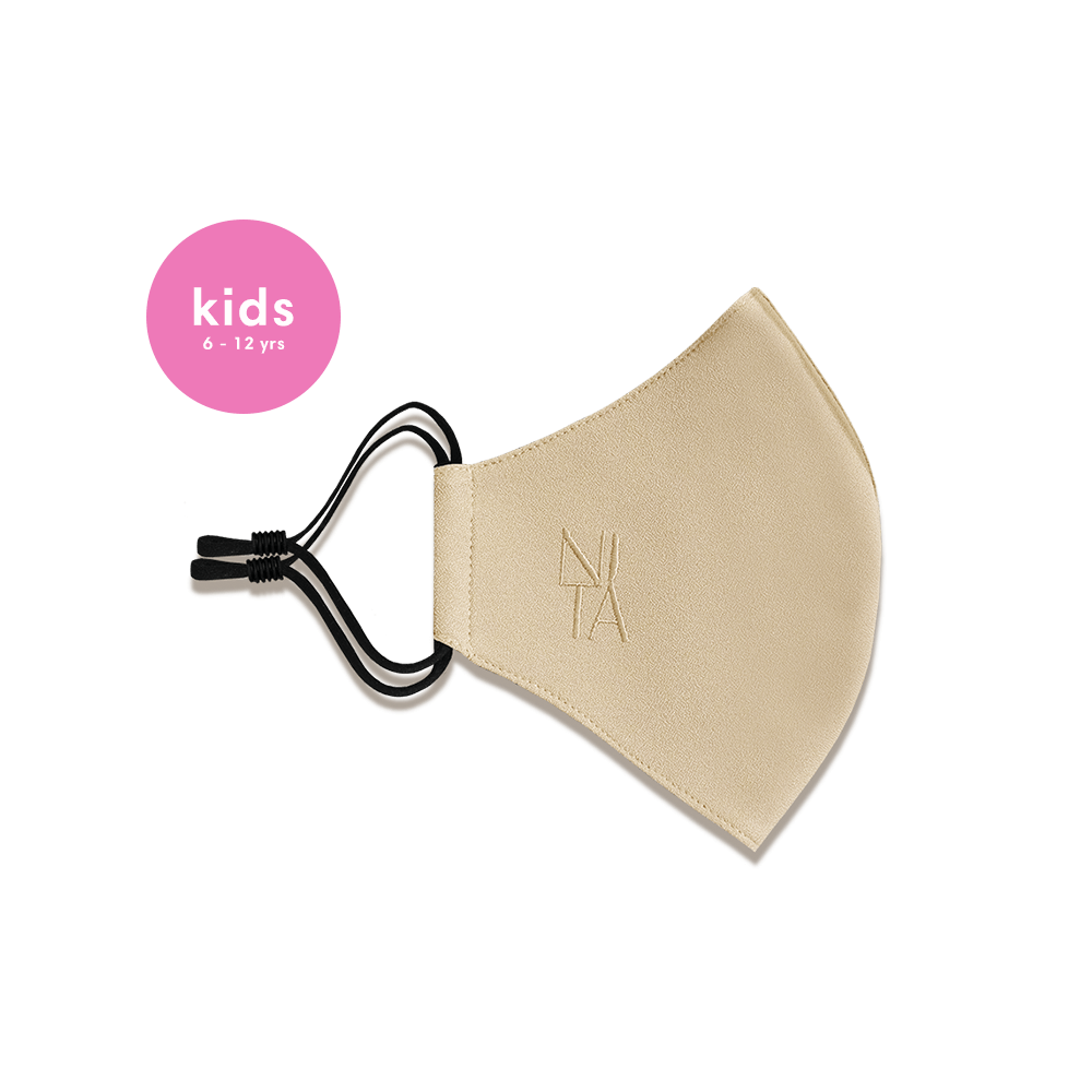 Foundation Face Mask with Earloop in Oatmeal (Kids)