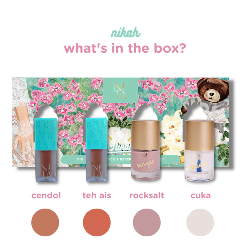 Nikah Mini Liquid Lipstick and Nail Polish Set